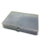 Stainless Steel Sterilization Basket Tray Case Box With Lid 30cmx15cmx5cm