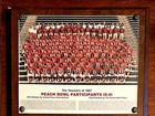 Vintage 1987 Indiana University Hoosiers Football Peach Bowl Plaque  Very Rare 