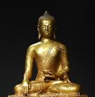 11 6  Old Tibetan Buddhism Copper Gilt Shakyamuni Amitabha Buddha Sculpture