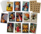 Kids Vintage Halloween Note Cards - 24 Childrens Antique Halloween Cards   Vi   