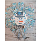 Christmas Wreath  Snowman Decor  Door Hanger  Holiday Decor  Christmas Decor