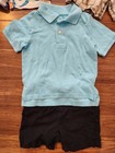 Set Of 3 Boys Summer Outfits Short Sleeve Polo Shirts And Shorts For Kids  2t