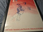 Usa Hockey Team 1980 Winter Olympics Official Promotion Framed Poster Rare 