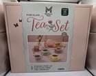 Members Mark Porcelain Tea Set 15 Piece Pretend Play With Carrying Case