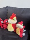 Vintage Neopets Scorchio Shoyru Plush Lot Of 4 Red Dragons 2002 2004 Tagged Rare