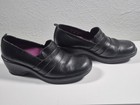 Dansko Professional Black Leather Comfort Clogs Nursing Work Shoes Womens 9 5 40