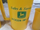 Vtg John Deere Water Pitcher Cups Advertising Sales   Service  Jackson Imp  Co
