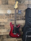 2015 Fender Player Stratocaster  Candy Red Burst Mim With Gig Bag