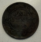 1859 Canada Large Cent Queen Victoria One Cent Km 1 First Year Series