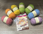 Herrschners Yarn Easy Teddy Bear Brights Round Afghan Crochet Kit 35  Complete
