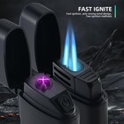 2 Pack Lighter  Torch - Electric Lighter Plasma Arc Flameless  Black 2 