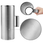 Metal Guiro With Scraper 5  X 12  - Stainless Steel Latin Percussion Instrument