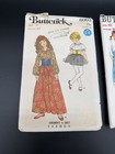 Vintage Butterick Sewing Pattern Lot Girls Dress Coat Outfit Cut Size 8   10