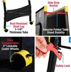 Official Size Indoor Tennis Ping Pong Table 2 Paddles Balls Black Yellow New