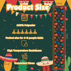 Mexican Fiesta Table Runner - Cinco De Mayo Decorations For Fiesta Party Decorat