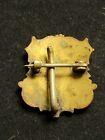Antique Painted Pin Brooch Florida State Seal In God We Trust Estate Find