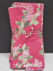 April Cornell Set Of 12 Cottage Rose Pink Garden Floral Cotton Napkins 16 X 16
