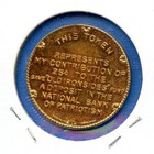 Old Ironsides Frigate Constitution 25c Contribution Token Souvenir Coin Medal