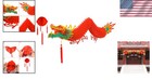 Chinese New  Dragon With Red Lantern For Chinese Lunar New  Decorations