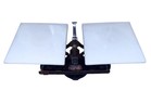 Antique Ohaus Beam Balance Cast Iron milk Glass Scale Pharmacy Apothecary