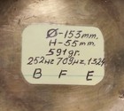 Singing Bowl 6 1   153 Mm   Note B - 252 Hz  F - 709 Hz  E - 1324 Hz  561 Gr 