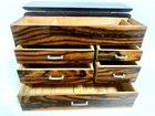 Antique Japanese Sewing Box With Beautiful Wood Grain Meiji To Taisho Period