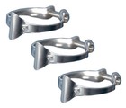 Stainless Steel Clamp On Top Tube Brake Cable Clips Guides Set Of 3 Vintage Bike