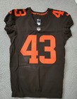 John Johnson Iii Game Used Worn 2022 Cleveland Browns Football Jersey Nfl Loa