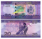 2017 Solomon Islands 20 Dollars P-34 Unc New Banknotes