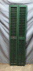 Tall Narrow Antique 9x66 Green Window Wood Louvered Shutter Vintage Old 66-25b