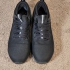 Larnmern Men s Steel Toe Safety Shoe Comfort Breathable Work Shoe Sz Men 5 Black