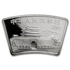 2007 China 10yuan Lunar Pig 1oz  999 Silver Fan Shaped Coin Ngc Ms69 Milking