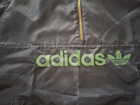 Adidas Originals - Quarter Zip Mineral Green Retro Logo Windbreaker - Womens M