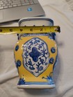 Chinese Blue  Yellow  And White Porcelain Vase