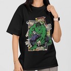 Vintage Hulk Comic Graphic Tee Superhero Marvel T-shirt Retro Style Men Women