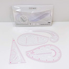 Fashion Clear Metric Sewing Ruler Set  French Curve Pattern Ruler Kit For Beg   