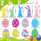 Easter Bunny Egg Ornaments 13 Pcs For Garden Lawn Decor And Party Decorations