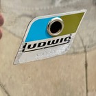 1970s Ludwig Stainless Steel 10x16 Timp-tom Concert Tom Marching Drum