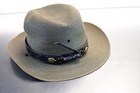 Vintage Stratton Usnps National Park Service Ranger Campaign Straw Hat 6 5 8