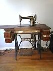 Antique Singer Sewing Machine 1930 s With Treadle   works 