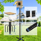 Bird Feeder Pole  92 Inch Heavy Duty Bird House Pole Kit For Outdoors  With Wood