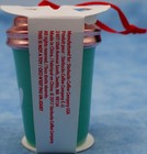 Starbucks Peace   Love Ceramic Ornament     Mint Green Cup W  Copper Lid     2017
