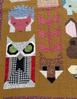 Woodland Animal Fancy Forest Elizabeth Hartman Baby Quilt Handmade Sz 36    X 48   