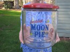 Vintage Style Lookout Moon Pie Jar Advertising Counter Snack Jar W  Metal Lid