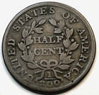 Scarce Rare 1803 Us Draped Bust Copper 1 2 Half Cent Coin Nice Problem Free