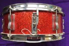 Ludwig Early 1960s Vintage 5x14 Red Sparkle Pioneer Snare Drum Cheap Price