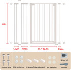 43 Inch Tall Safety Dog Gate Adjustable 29 7-57 Inch Extra-wide Metal Pet Gate D
