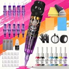 Wireless Tattoo Machine Kit     Digital Pen  Cartridges  Inks  Practice Tools