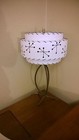 Mid Century Vintage Style 3 Tier Fiberglass Lamp Shade Modern Starburst White
