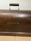 Vintage Singer 128  99 Sewing Machine Bentwood 3 4 Carrying Case Lid Only